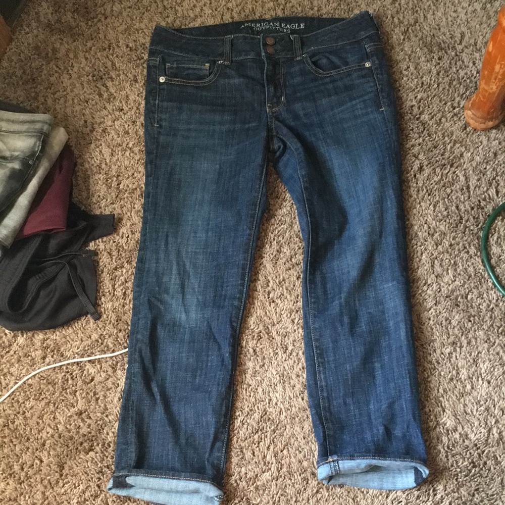 American Eagle Artist Crop Jeans Size 6